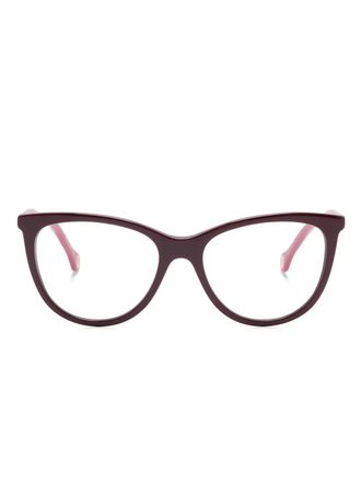 Carolina Herrera HER 0259 clip-on glasses - women - Acetate - 54 - Red
