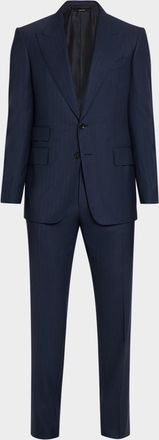 Tom Ford Men & apos;s Shelton Herringbone Stripe Suit