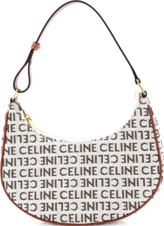 Celine Ava Bag All Over Logo Jacquard Small shoulder bag - Toni neutri
