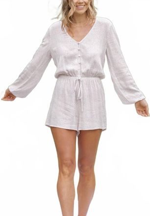 Lovestitch Victoria Romper In Lavender