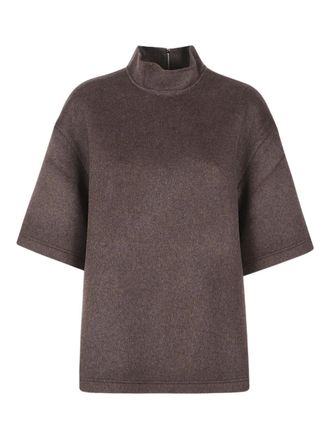 Frankie Shop Delancey mock-neck top - Brown