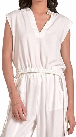 Elan Lara Top In White
