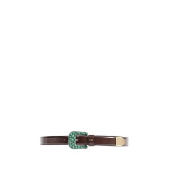 Valentino H. 30 Mini VLogo Signature - Heren - Accessoires - Bruin - Maat: 100 CM Leer