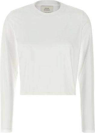 Loulou Studio Dames, Tops, Wit, Maat: M Katoen