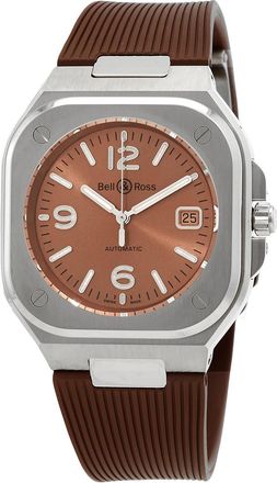 Bell & Ross Pre-owned Bell and Ross Br 05 Brown Dial Mens Watch BR05A-BR-ST/SRB