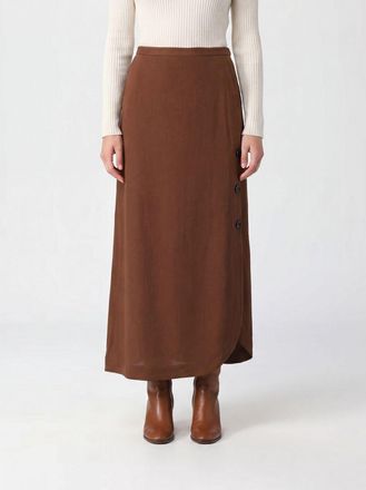 Max Mara Gonna lunga in viscosa a vita alta con spacco laterale