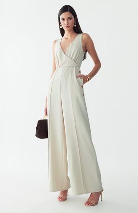 Willa Justina Jumpsuit in Bone at Nordstrom, Size 14