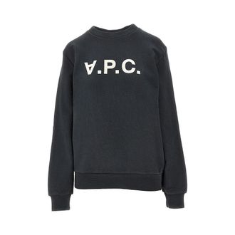 A.P.C. A. P.C. Cotton sweatshirt with logo print Woman XS