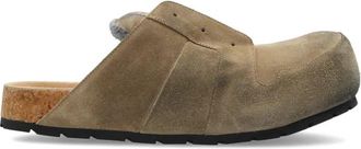 Balenciaga Dumbo Slides - Heren - Slip ons - Bruin - 41 EU - Leer - Schoenen