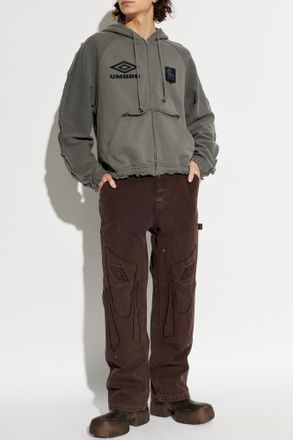 Umbro Jeans With Stitching On The Legs, Mens, Brown