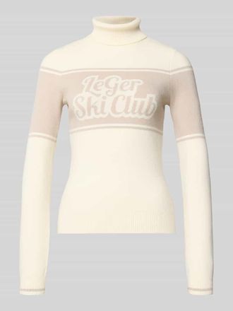 LeGer By Lena Gercke Strickpullover mit gerippten Abschlüssen Modell Elna in Black, Größe 34