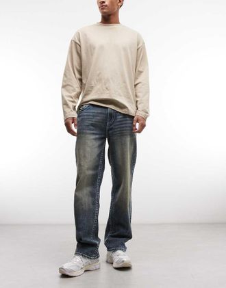 True Religion Bobby Big T - Jeans skate lavaggio blu scuro