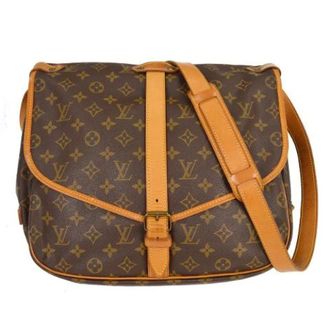 Louis Vuitton Vintage, unisex, Bruin, ONE Size, Pre-owned Canvas Cross Body Bag