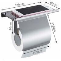 OEM Soporte De Papel Higi&eacute;nico De Pared Con Estante Para Tel&eacute;fono, Soporte De Papel Higi&eacute;nico De Acero Inoxidable 304 Con Plataforma De Almacenamiento, Di