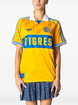 adidas Tigres UANL Anniversary jersey t-shirt - women - Copolyester - 2XL - Yellow