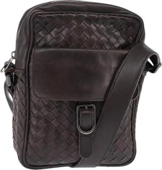 Bottega Veneta Pre-owned Cross Body Bags, female, Brown, Size: ONE SIZE Pre-owned Vintage Shoulder Bag