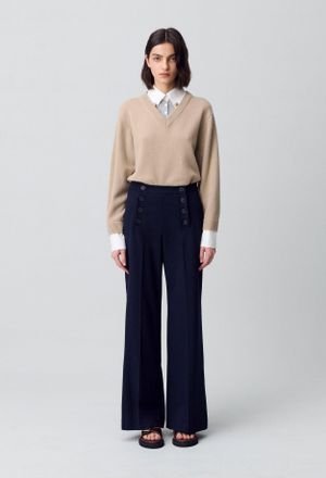 Claudie Pierlot Pantalon droit à pont