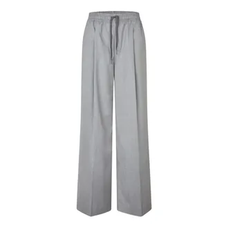 Sams&oslash;e & Sams&oslash;e Wide Trousers - female - Sams&oslash;e Sams&oslash;e - Wide Trousers - Gray - XL - Trousers