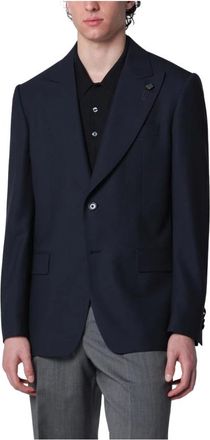 Lardini Giacca Monopetto - Heren - Blazers - Blauw - L - Jassen