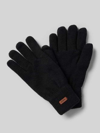 Barts Handschuhe mit Label-Detail Modell HAAKON in Black, Gr&ouml;&szlig;e L/XL