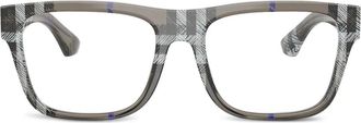Burberry Sunglasses BE 2411 check-pattern square glasses - Grey