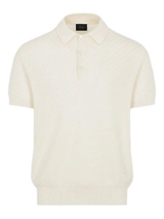 Brioni Poloshirt met korte mouwen - Beige