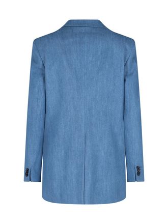 Tagliatore Womens Jackets Blue Cotton