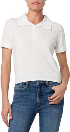 Hudson Hudson Jeans Linen-Blend Crop Polo