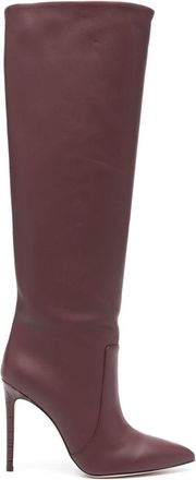 PARIS TEXAS Stiletto 115mm leather boots - women - Calf Leather/Calf Leather/Calf Leather - 38 - Red