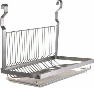 Elle Escurridor De Platos Plegable De Pared En Acero Inoxidable 304 - Bandeja Recogegotas Extra&iacute;ble - Dise&ntilde;o Que Ahorra Espacio