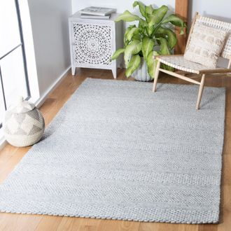 Safavieh Marbella Hand Made Area rug, Silver / Grey Contemporary Style Non-Shedding