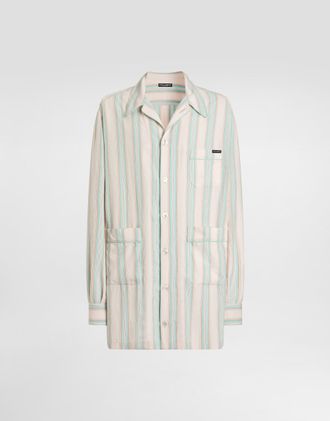 Dolce & Gabbana Striped Fabric Vanity Shirt - Man Shirts Multicolor 37
