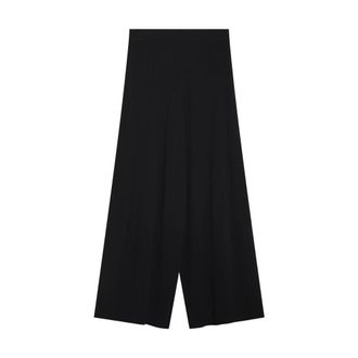 Max Mara Wide Trousers, female, Black, S, Superbo Trousers