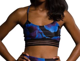 Onzie Ritz Low Impact Sports Bra In Onz Midnight Anemone