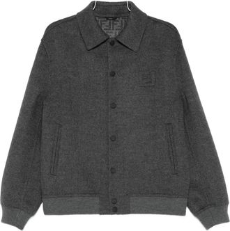 Fendi wool bomber jacket - Grey