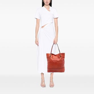 Gucci Tweedehands Grote Leren Ontspannen Creatieve Totebag