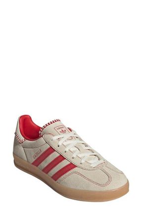 adidas Gazelle Indoor Sneaker in Better Scarlet/Cream White at Nordstrom, Size 6