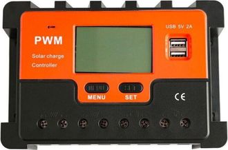 Trade Shop Trade Shop - Regolatore Carica Solare Pwm Q-kz030 Antishock 12v Scarica 30a Con Display Lcd