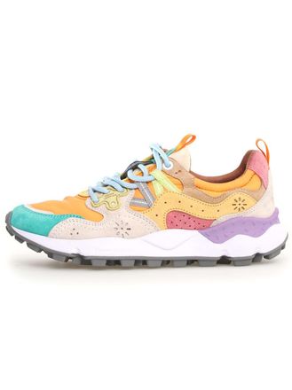 Flower Mountain Womens Dark Green Salmon Yamano 3 Trainer - Size EU 36