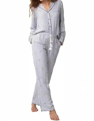 PJ Salvage Build Me Up Buttercup Pajama Set In Ivory