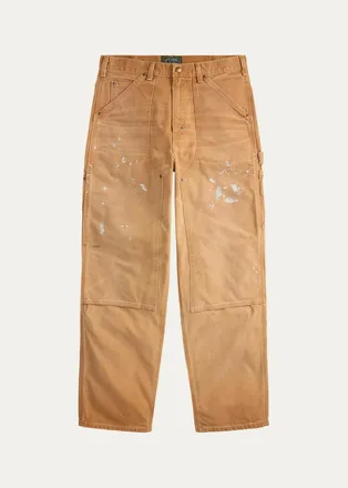 Polo Ralph Lauren Mens Distressed Canvas Carpenter Pants