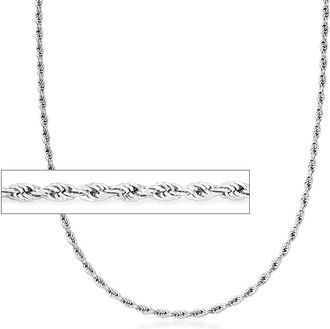 Ross-Simons 3mm Sterling Silver Rope Chain Necklace