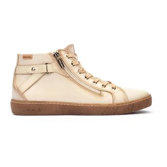 Pikolinos Off-White Damessneaker Lanzarote - Dames - Sneakers - Wit - 40 EU - Leer - Schoenen