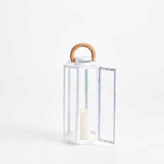 Napa Home & Garden Dockside Outdoor Lantern in White at Nordstrom, Size Small