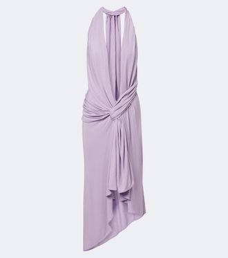 CHRISTOPHER ESBER Spire Cascade draped midi dress