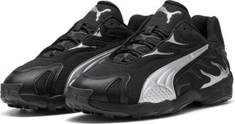 Puma Sneaker PUMA INHALE SMILE, Damen, Gr. 38,5, silber (puma schwarz, puma silber), Textil, unifarben, Schuhe Sneaker