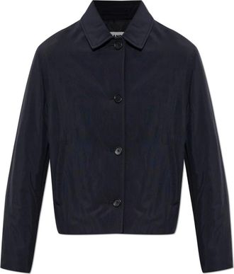 Jil Sander Insulated Jacket - Dames - Zomerjassen - Zwart - XL - Leer - Jassen