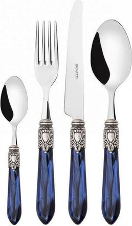 Bugatti 24 Piezas En Blueperlan Azul De Padre Compacto Oxford Ghiera Argento Antico Bugatti