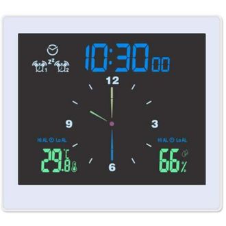 OEM Reloj De Ba&ntilde;o Con Alarma, Reloj De Ducha Resistente Al Agua, Reloj De Pared Digital Con Temporizador Visual, Muestra La Temperatura Y La Humedad Inter