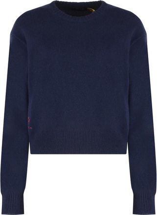 Polo Ralph Lauren Wollen trui met ronde hals - Dames - Ronde hals truien - Blauw - XS - Wol - Truien & Vesten